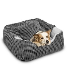 GASUR Hooded Dog Bed, Orthopedic Cave Blanket for Small Medium Large Dogs  Cats