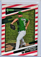 2021 Donruss Red Stripe Foil Parallel /2021 Liam Hendricks A's 78