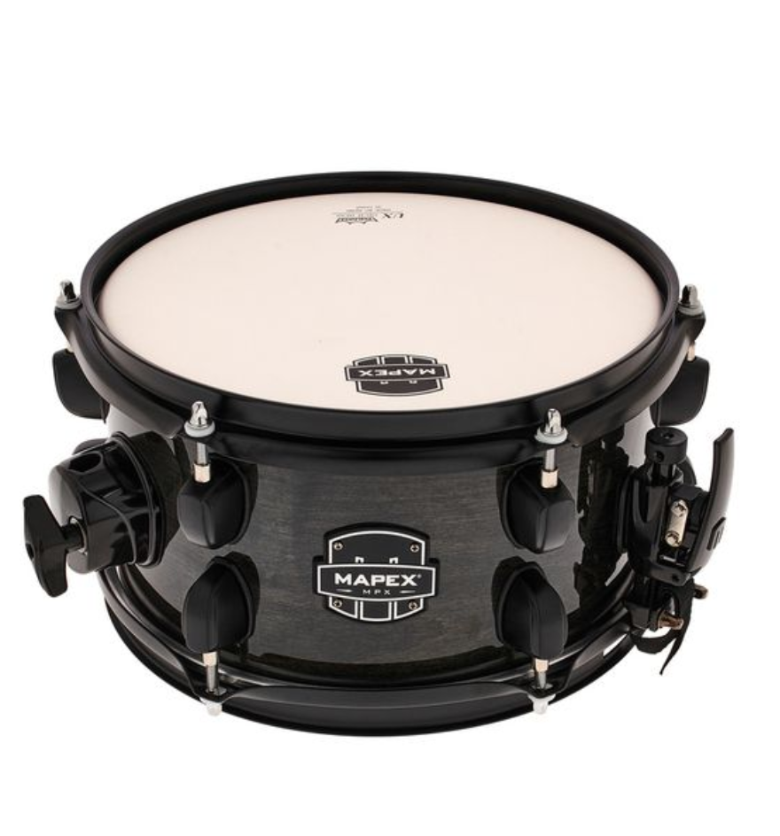 Snare Drum 10"" Mapex MPX Transparent Black MPNMP0550BMB