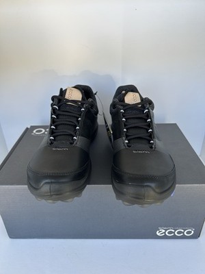 ECCO W Golf BIOM Hybrid 3 Black Leather Spiked Rubber Cleats EU 35