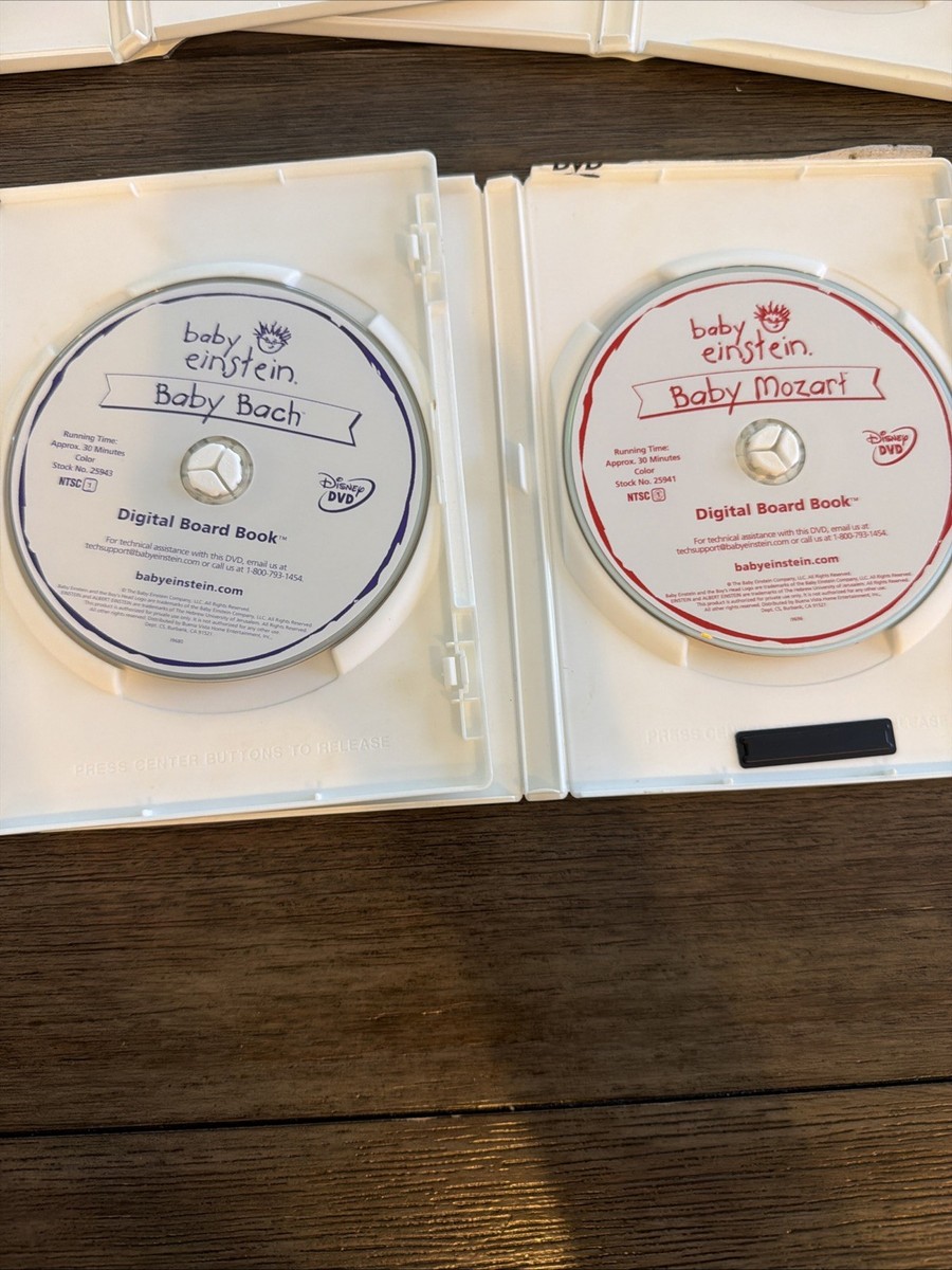 Baby Einstein Music DVD Lot Mozart Bach Van Gogh Monet Baby Videos