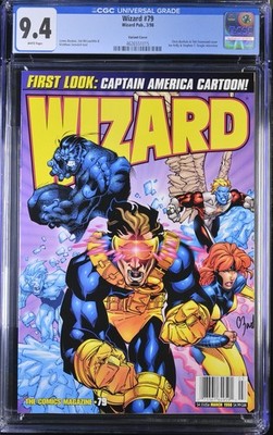 Wizard Magazine #79 CGC 9.4 NM 1 Census 1998 X-Men Cover Variant