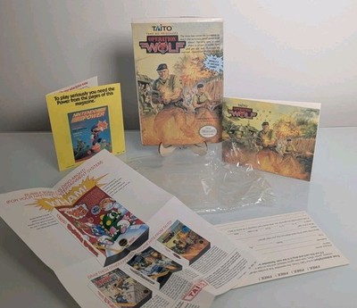 1988 Nintendo Operation Wolf Box, Manual, Inserts, Bag, Styrofoam Only - NO GAME