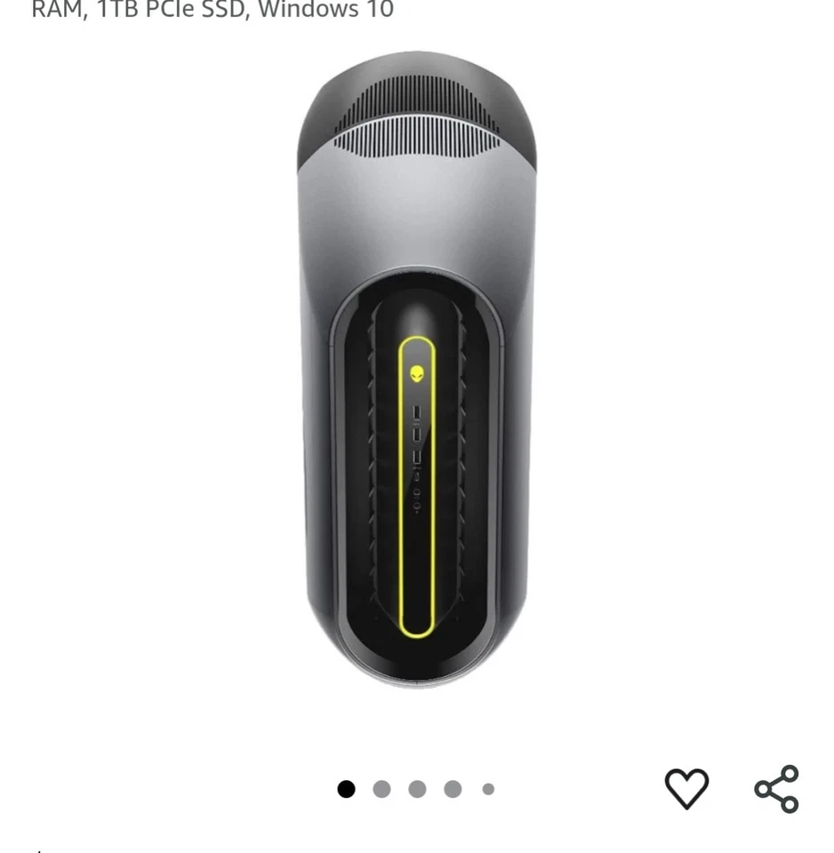 Alienware Aurora R10 RTX 3090 Gaming PC | Ryzen 7 5800 | 16GB RAM | 512GB SSD - Image 4 of 4