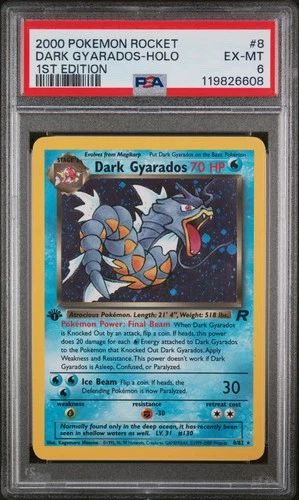 Dark Gyarados 1st Edition 8/82 PSA 6 EX-MT Pokemon Rocket 1st-Ed Holo Rare