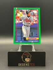 2026 Topps Series 1 Chipper Jones #T91-13 1991 Topps Baseball Green 64/99 Braves