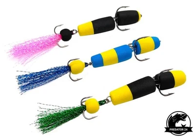 MIRACLE FISH 4 Stück Set Zanderkiller Kunstköder Raubfischköder ähnlich wie Mandula Jig-Köder