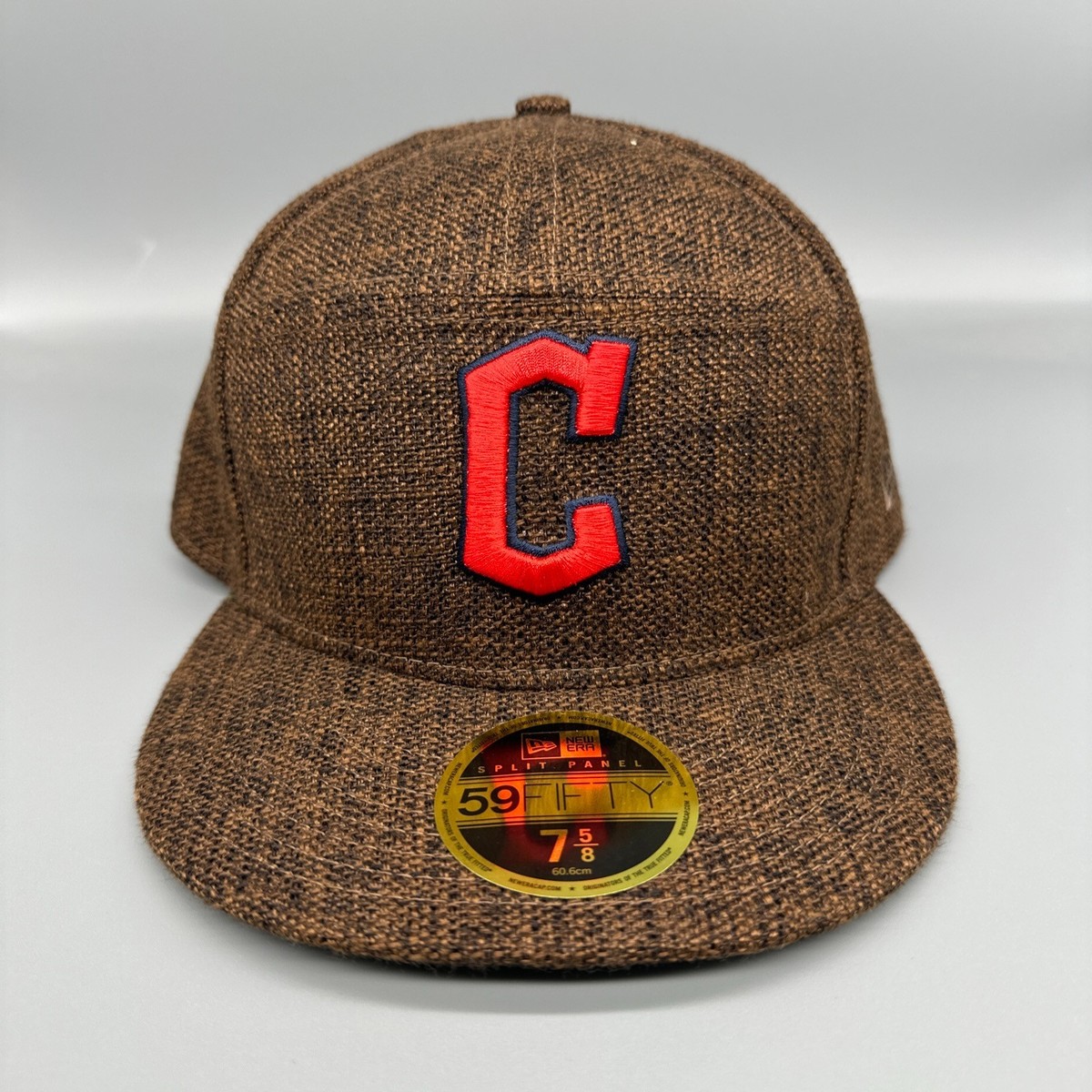 New Era 59FIFTY Cleveland Guardians Brown Hemp Split Panel Brown