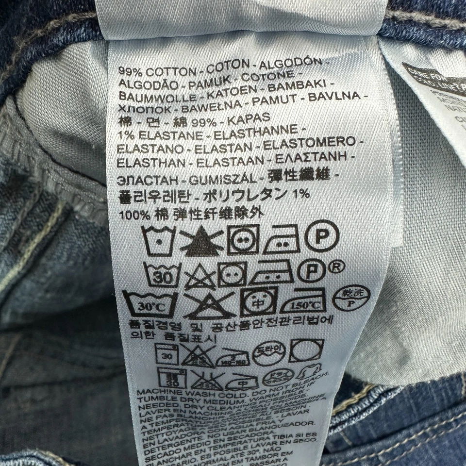 Levi's 518 Superlow Bootcut Women's size 5 Dark Wash Blue Denim Jeans - Image 4 of 4