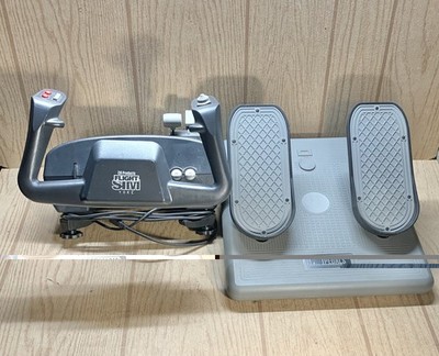 CH Products Flight Sim Yoke USB + Pro Pedals Rudder Set PC Bundle
