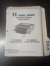Boman Inter Harvest 111645 C1 111643 C1 Service Manual Original Repair Book