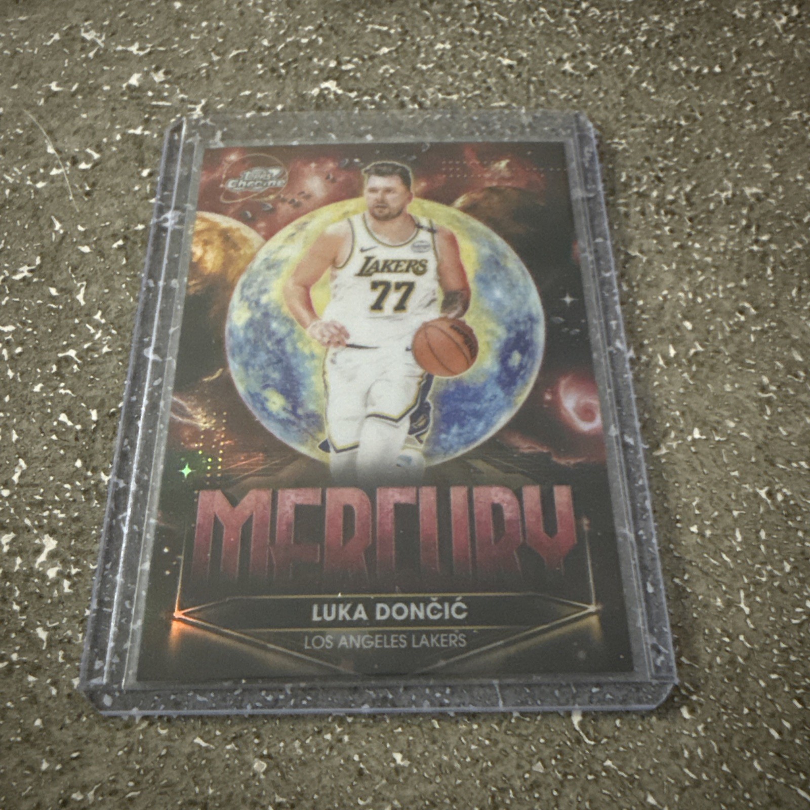 2025-26 Topps Cosmic Chrome Luka Doncic Planetary Pursuit Mercury SSP #PPM-7