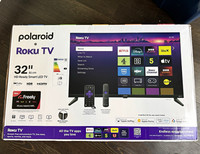 Polaroid 32 Inch HD Ready Smart Roku TV Brand New Sealed Freeview Play AirPlay