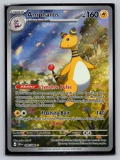 Ampharos Holo Illustration Rare ME04: Chaos Rising 090/086 NM