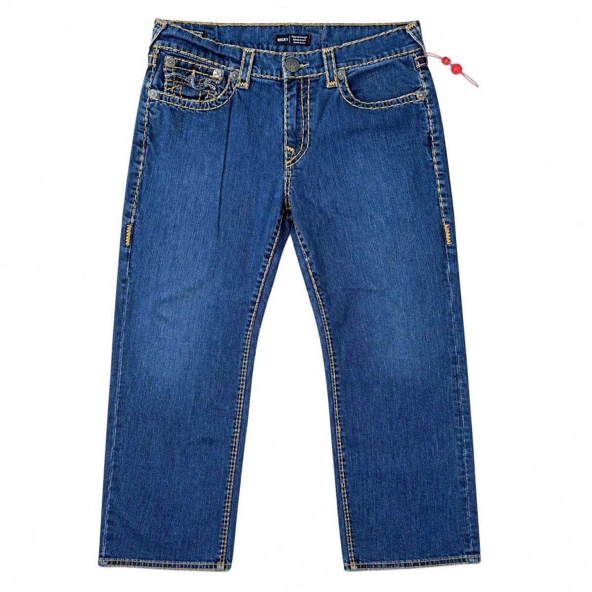 True Religion Denim Regular 34 Size Jeans Men's 33 in Inseam for