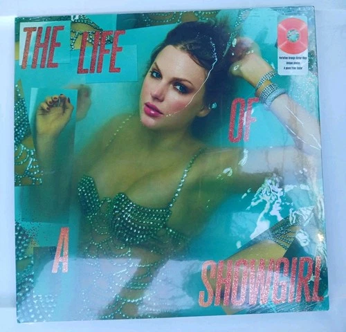 Taylor Swift - Life of A Showgirl (Orange Glittered Colored Vinyl LP) NEW