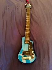 HOFNER CONTEMPORY HCT-SH-BL SHORTY TRAVEL Electric Guitar BLUE with Gig Bag NEW