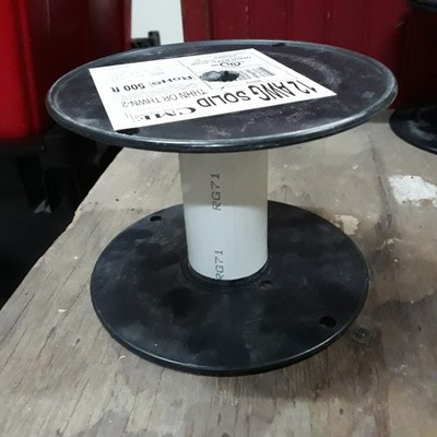 EMPTY PLASTIC SPOOL 5'' Wide for wire,cord,chain,ribbon
