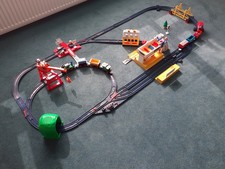Vintage Tomy Train set (compatible Thomas) working trains, crane and station