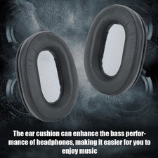 2Pcs Ear Pad Black Cotton Headphone Accessories Fit for Sony MDR-1ABT, MDR-1RBT