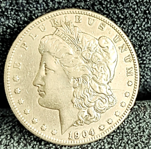 1904 S Morgan Dollar XF+ Great Eye Appeal Excellent Strike. 100% Original White