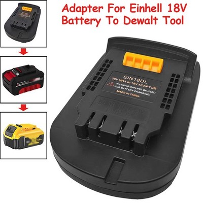Akku Adapter für Einhell 18V Akkus Elektrowerkzeug zu für Dewalt 18V zu treiben