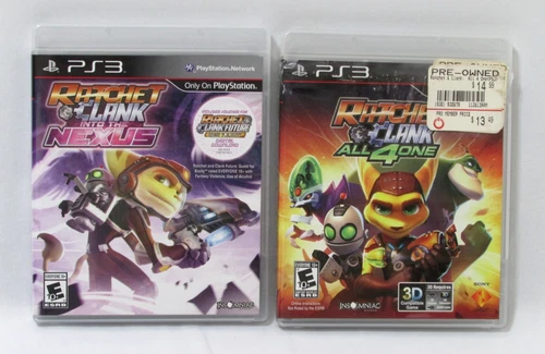 Ratchet & Clank PS3 Playstation Lot - "Into The Nexus" & "All 4 One" - Tested