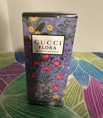 Gucci Flora Gorgeous Magnolia Eau de Parfum Spray, Magnolia Scent 3.3 fl oz