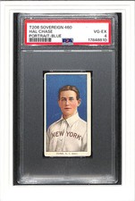 1909 T206 Sovereign 460 Hal Chase Portrait Blue PSA 4 SN 17848810
