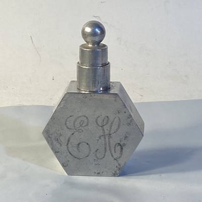 Vintage Blazon Hex-o-Lite Aluminum Art Deco Style Table Lighter  (Read)