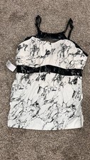Cacique no wire swim tankini top marble NWT size 24 Lane Bryant