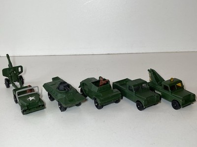 Corgi Juniors Whizzwheels X6 Jeep Land Rover Daimler Commando Field Gun sehr guter Zustand