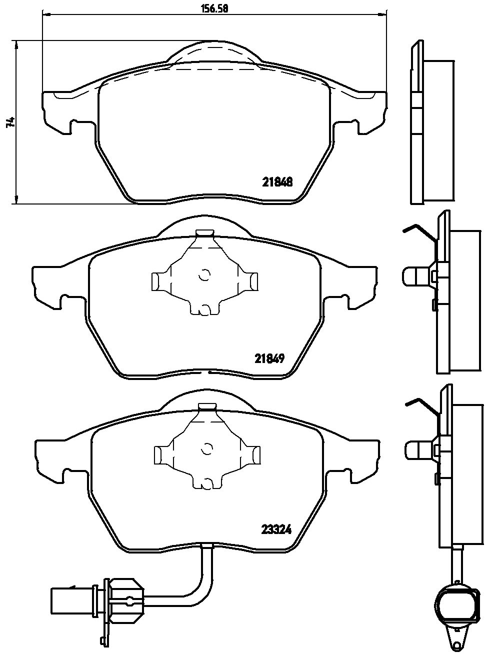 BREMSBELÄGE VORNE FÜR VW SHARAN 1.8-2.8 00-10 FORD GALAXY I MK1 1.9-2.3 00-01 - Bild 4