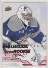 2018 Upper Deck CHL Star Rookies Exclusives 16/100 Ukko-Pekka Luukkonen #302 3vx