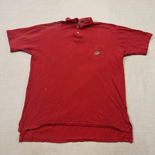 Vintage 90s Polo Ralph Lauren Crest Polo Shirt Mens L