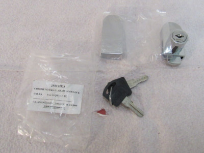 CRL 255CHKA Chrome Glass Door Lock No-Drill Showcase Lock