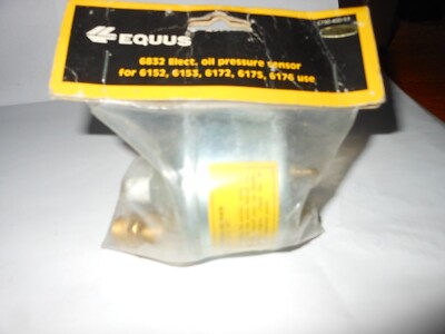 EQUUS #6832 (9832 SAME) ELECTRIC OIL PRESSURE SENDER WITH ADAPTER+WIRE TERMINALS