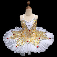 Children Ballet Skirt Little Swan Dance Dress Pengpeng Skirt Performance Dress