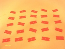 Double Edge Kunststoff Rasierklingen - Entfernen Sie Käfer Nadelstreifen Aufkleber Rückstände 25 Stück