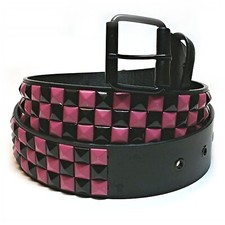 PyramidengürteL Damengürtel Nietengürtel Pyramidennieten Hip Hop            rosé