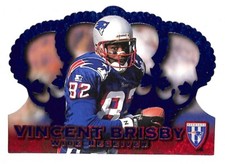 Vincent Brisby 1996 Crown Royale Blue Card CR-102 New England Patriots