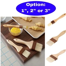 Boar Bristle Pastry/ Basting Brush with Wood Handles 1 Pack