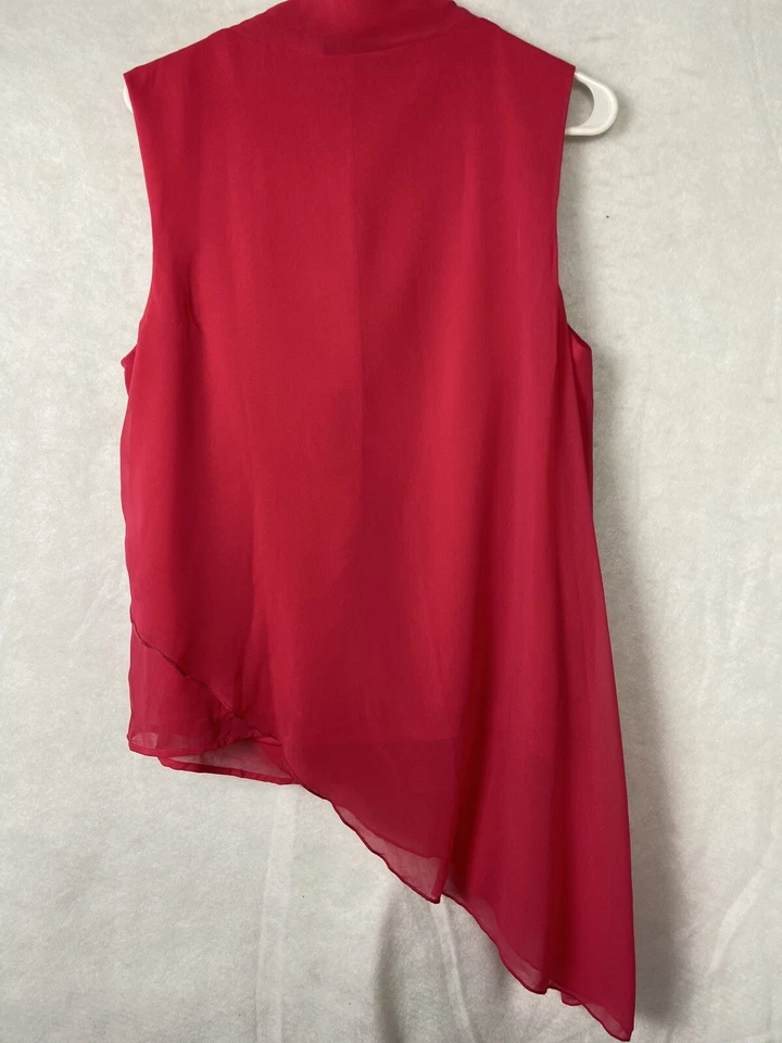 JANINA ЖЕНЩИН БЛУЗКА РАЗМЕР СРЕДНИЙ РОЗОВЫЙ ГАЛСТУК ШЕИ СТРУЯЩИЙСЯ - Изображение 3 из 4