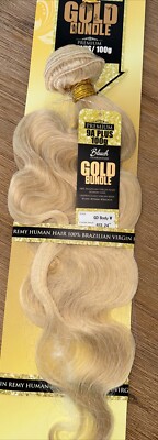 Gold Bundle 24    Brazilian Virgin Remy Hair Unprocessed Body Wave 9A Plus
