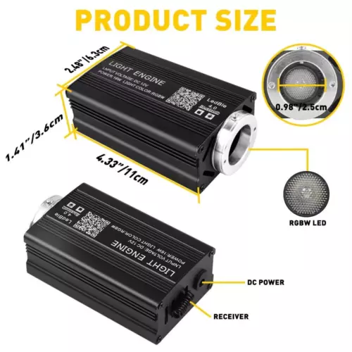 500pc Fiber Optic Car Home Headliner Star Light Kit Roof Ceiling Lights w/Remote - Picture 20 of 22