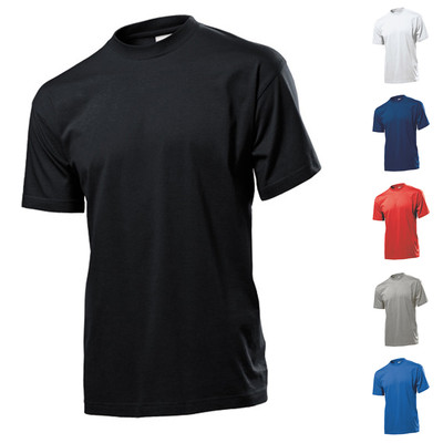 5er Stedman Herren T-Shirt  Classic T Kurzarm Basic Shirts Größe Mann XXXL 3XL