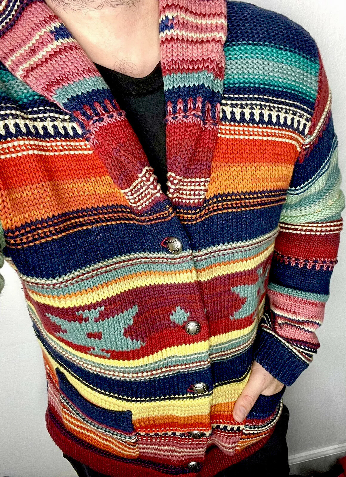 $848 Polo Ralph Lauren Large Hand Knit 