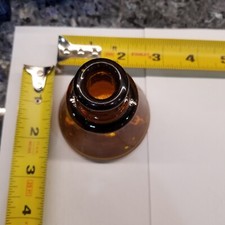 Amber Cone Ink Bottle