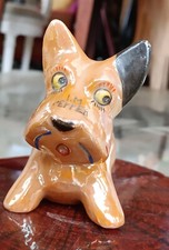 Vintage Lustreware Terrier Pottery Pepper Shaker - Foreign