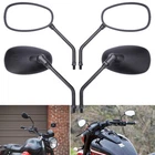 Black Motorcycle Rearview Side Mirrors For Yamaha Road Star Warrior XV 1600 1700